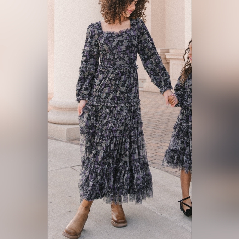 Ivy City Co Catherine Dress Dark Floral